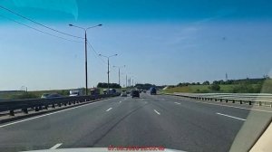 Для СМИ. Кадры поездка по Симферопольскому шоссе на машине