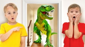 НАШИ ИГРУШКИ ОЖИЛИ! (В дом пробрался ТИРАННОЗАВР!) 😱