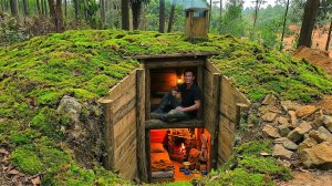 🌲 Nobody Can Find Me: Building the Most Secret 2-STORY UNDERGROUND BUNKER Hidden in the Wild Woods