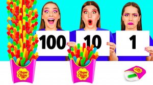100 Слоев Еды Челлендж # Смешные Челленджи с Едой от DaRaDa Challenge