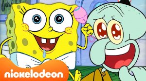 Губка Боб | 1 Час САМЫХ МИЛЫХ моментов Губки Боба ☺️ | Nickelodeon Cyrillic