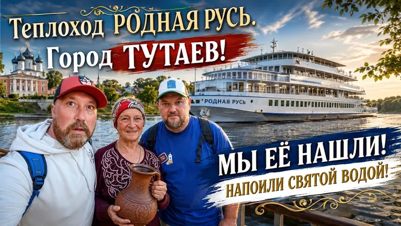 ТЕПЛОХОД РОДНАЯ РУСЬ. ТУТАЕВ ПРИЯТНОЕ ЗНАКОМСТВО. УСАДЬБА ЗАЦЕПИНЫХ. КРУИЗНЫЙ ФЛОТ РУСИЧ