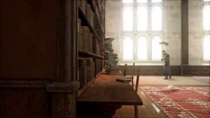 Hogwarts Library _ Harry Potter Music and Ambience from Hogwarts Legacy (360p)