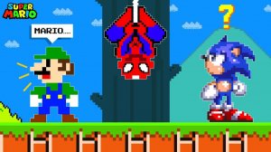 ЧТО, ЕСЛИ СУПЕРГЕРОЙ ЧЕЛОВЕК-ПАУК ПОЯВИТСЯ В SUPER MARIO BROS.？