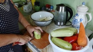 Сегодня пивко🍺с рыбкой.Кабачки для фарша.Маринад для овощей.🥕🥒🧄🫑🧅