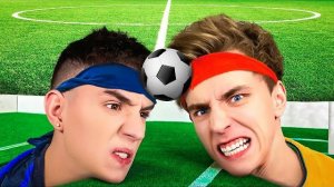 Играем в ФУТБОЛ ГОЛОВАМИ Челлендж !