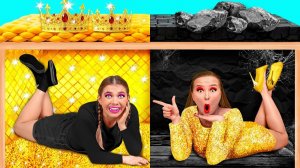 Секретный Домик Под Кроватью # Богатая vs Бедная Смешные Cитуации от TeenTeam Challenge
