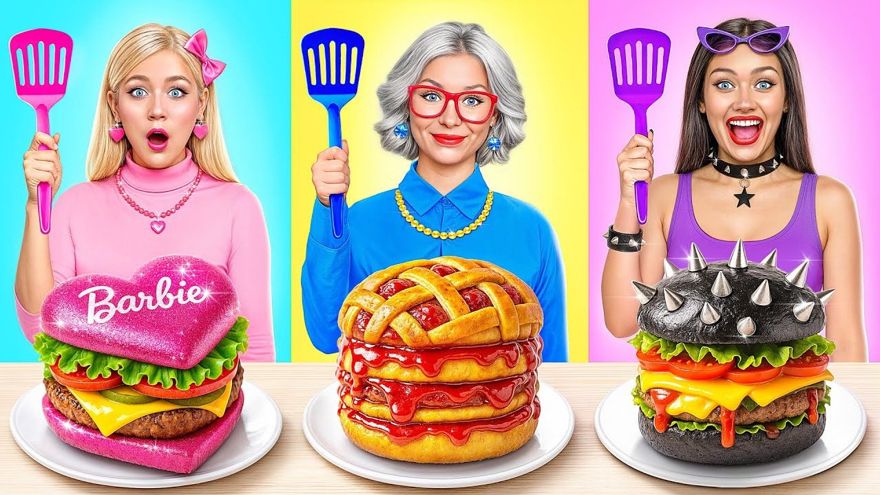 Кулинарный Челлендж_ Барби Vs Братц против Бабушки _ Вкусные Рецепты