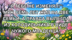 «Я ТЕБЕ НЕ ИЗМЕНЯЛ!»: Муж семь лет жил на две семьи, а правда вылезла из холодильника в виде чужог