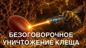 ОБРАБОТКА ПЧЁЛ ОТ КЛЕЩА ВАРРОА. ПАСЕКА БЕЗ КЛЕЩА. УНИЧТОЖАЕМ КЛЕЩА НА 100%