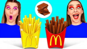 Дорогая vs Дешевая Шоколадная Еда Челлендж # Смешные Кулинарные Войны от DaRaDa Challenge