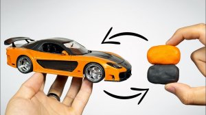 Процесс создания Mazda RX-7 VeilSide Форсаж Токийский Дрифт из ПЛАСТИЛИНА !