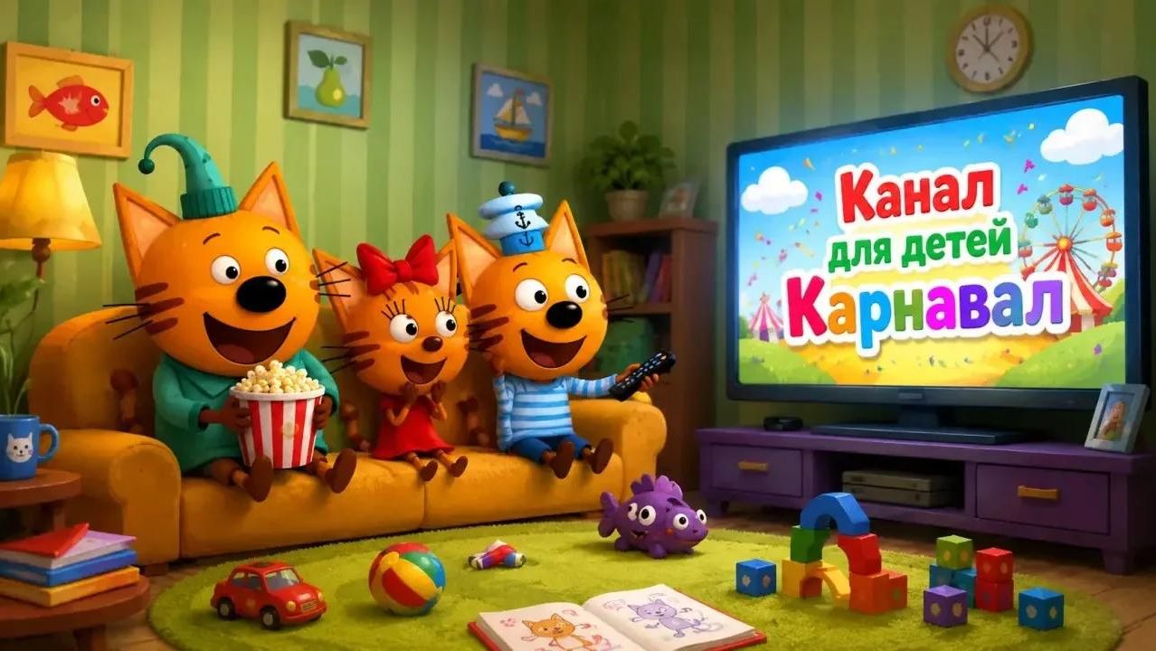 Три кота ,игры для детей.