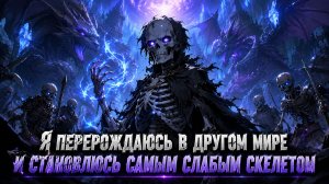 Я перерождаюсь в другом мире и становлюсь самым слабым скелетам