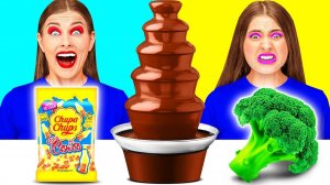 Шоколадный Фонтан Челлендж # Удивительные Лайфхаки с Едой от