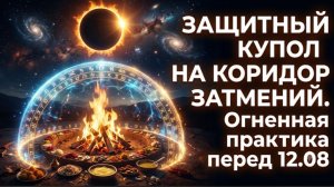 🔥 ЗАЩИТНЫЙ КУПОЛ НА КОРИДОР ЗАТМЕНИЙ. Огненная практика перед 12.08