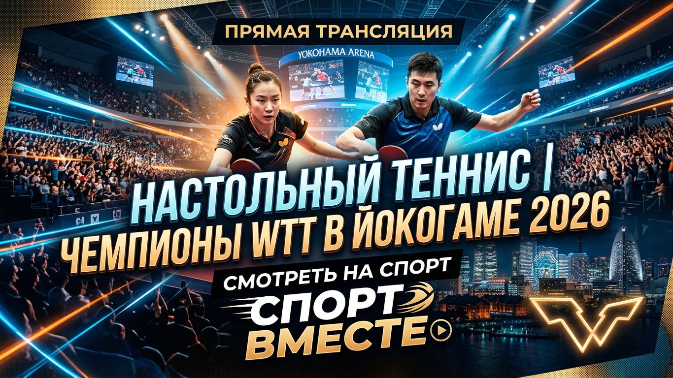 Настольный теннис Чемпионы WTT в Йокогаме 2026 I WTT Champions Yokohama Финалы Прямая трансляция