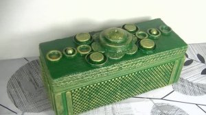 DIY -  шкатулка из картона интересное решение своими руками .