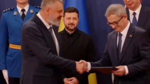 Зеленский подписал меморандум о взаимопонимании с президентом Сербии Вучичем