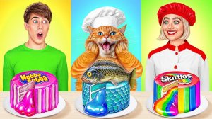 Кулинарный Челлендж_ Я против Бабушки с Котиком _ Смешные Моменты