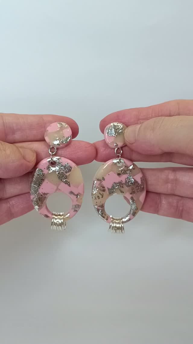 Серьги из полимерной глины.Украшения своими руками.