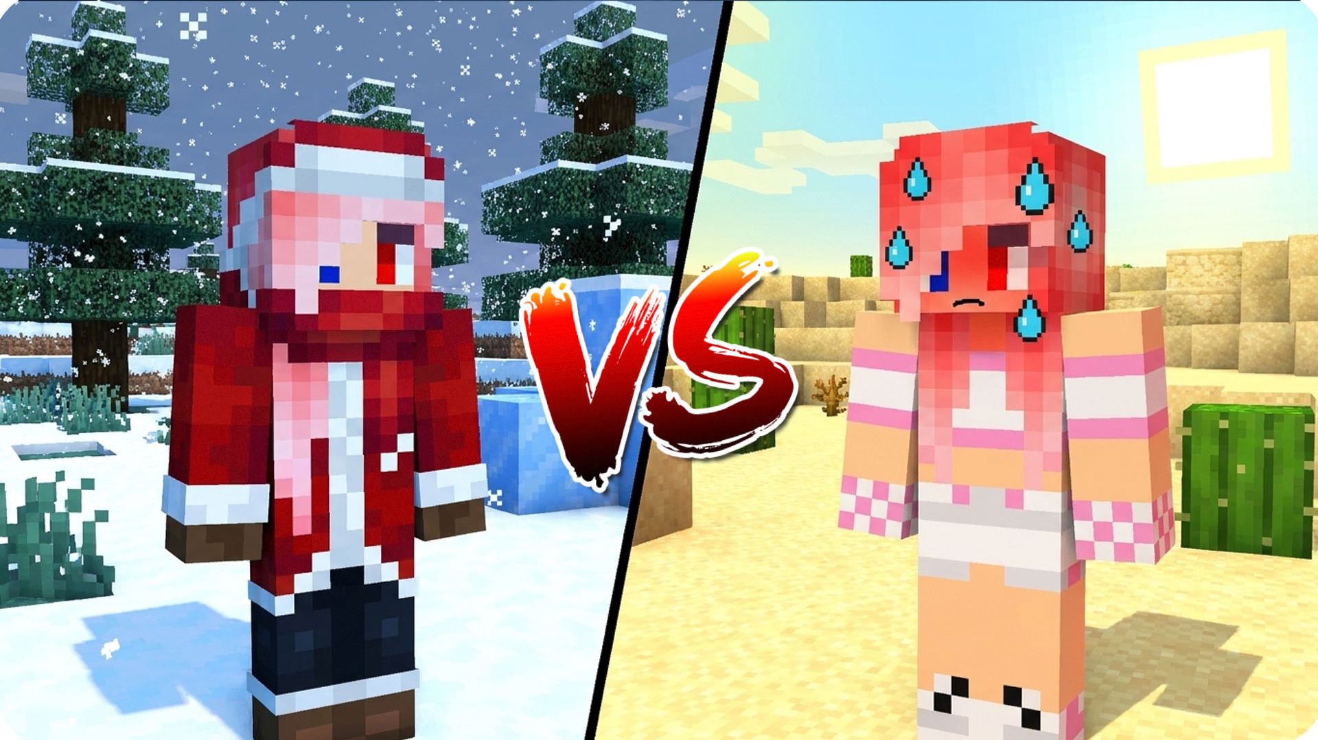 🥵🥶ЖАРА Vs МОРОЗ в МАЙНКРАФТ! ЛЕСКА