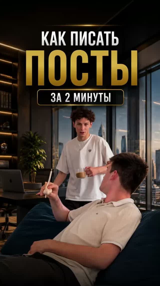 Как написать пост за 2 минуты?
