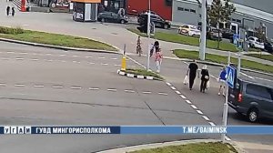 В Минске микроавтобус сбил пенсионерку на пешеходном переходе