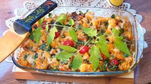 Цветная капуста с грибами