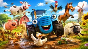 Синий трактор, развивающие игры для детей.