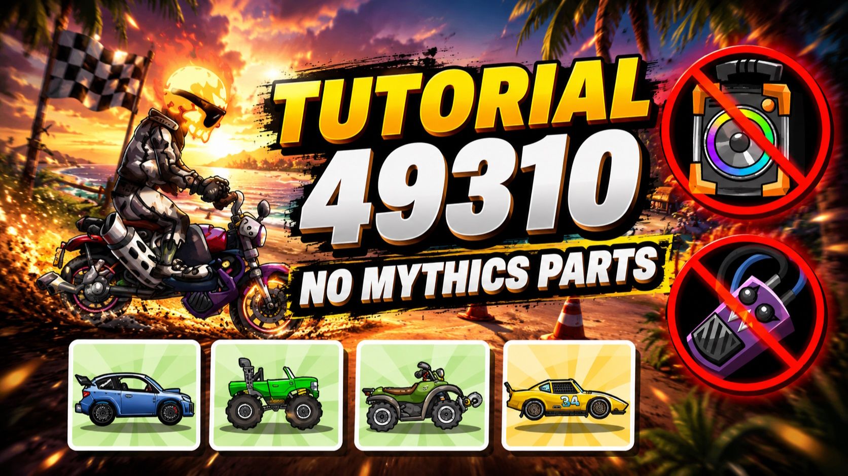 📌 49310 TUTORIAL 📌 (Nitro Strings Attached) - Hill Climb Racing 2
