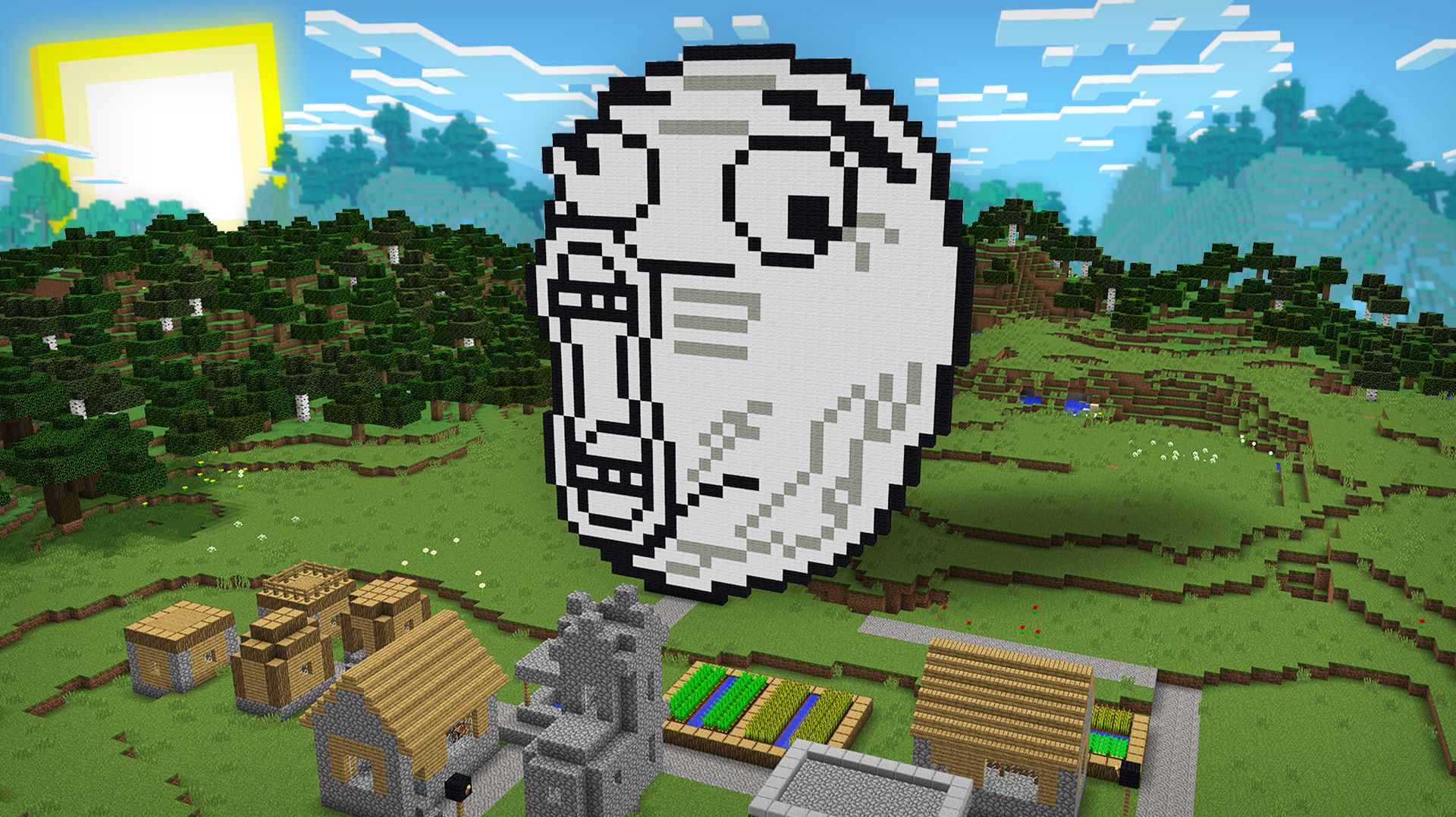 НАШУ ДЕРЕВНЮ ОПЯТЬ ЗАТРОЛЛИЛИ В МАЙНКРАФТ | Риколит Minecraft