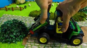 Полицейская машина Экскаватор Грузовик Трактор Игры с детскими игрушками