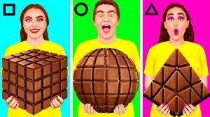Геометрический Челлендж с Едой # Сумасшедший Челлендж с KaZaZa Challenge