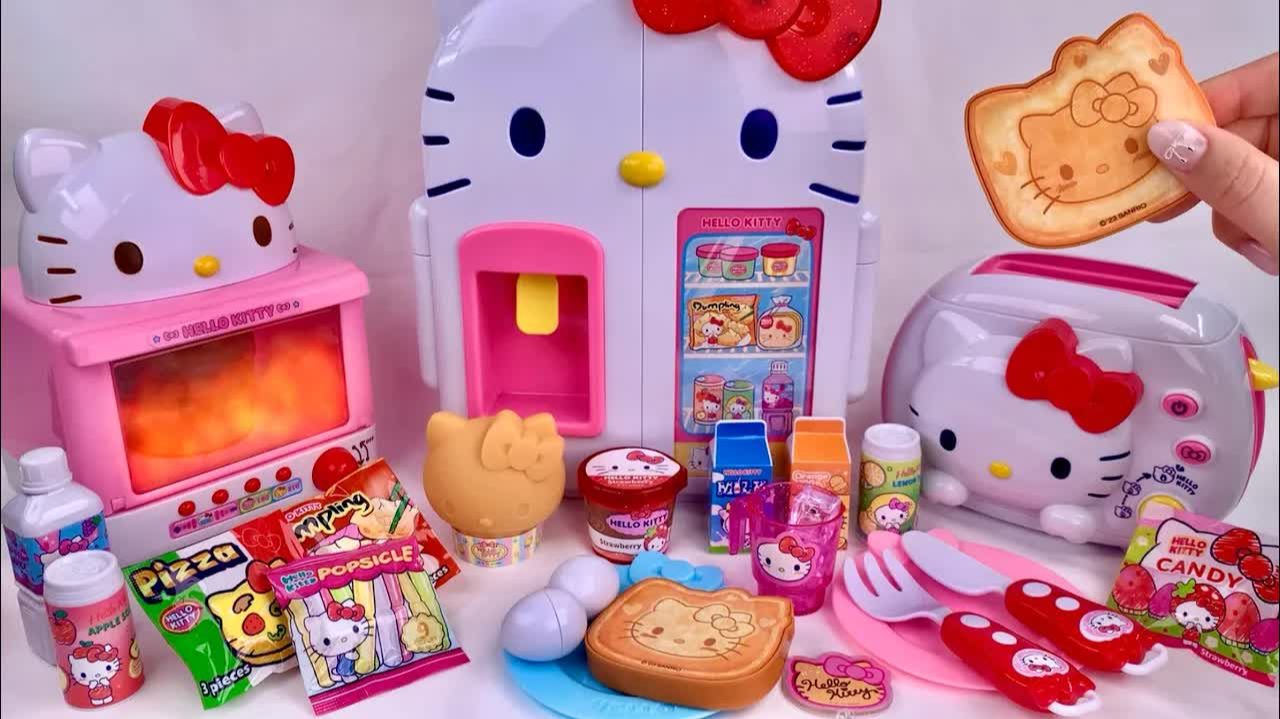 Hello Kitty Kitchen Appliances PlaySet ASMR Удовлетворяет распаковкой 🔇Обзор игрушек🔇