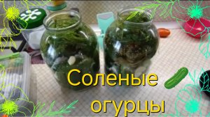 Соленые  🥒огурцы на зиму❄