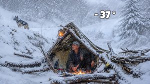 СНЕЖНЫЙ КЕМПИНГ. Строим убежище для выживания в глубоком снегу. Секреты выживания. Зимний соло