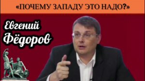 Евгений Фёдоров: «Почему Западу это надо?»