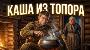 Каша из топора. Сказка. Оформление нейросети