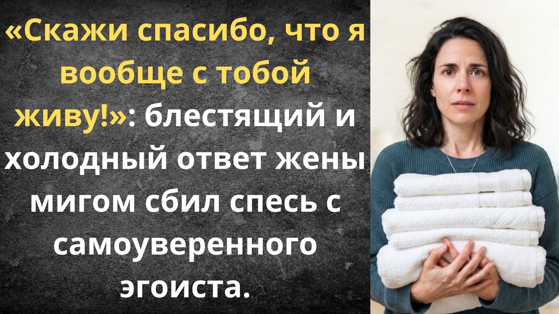 Удобная жена выгнала мужа-эгоиста | Истории из жизни