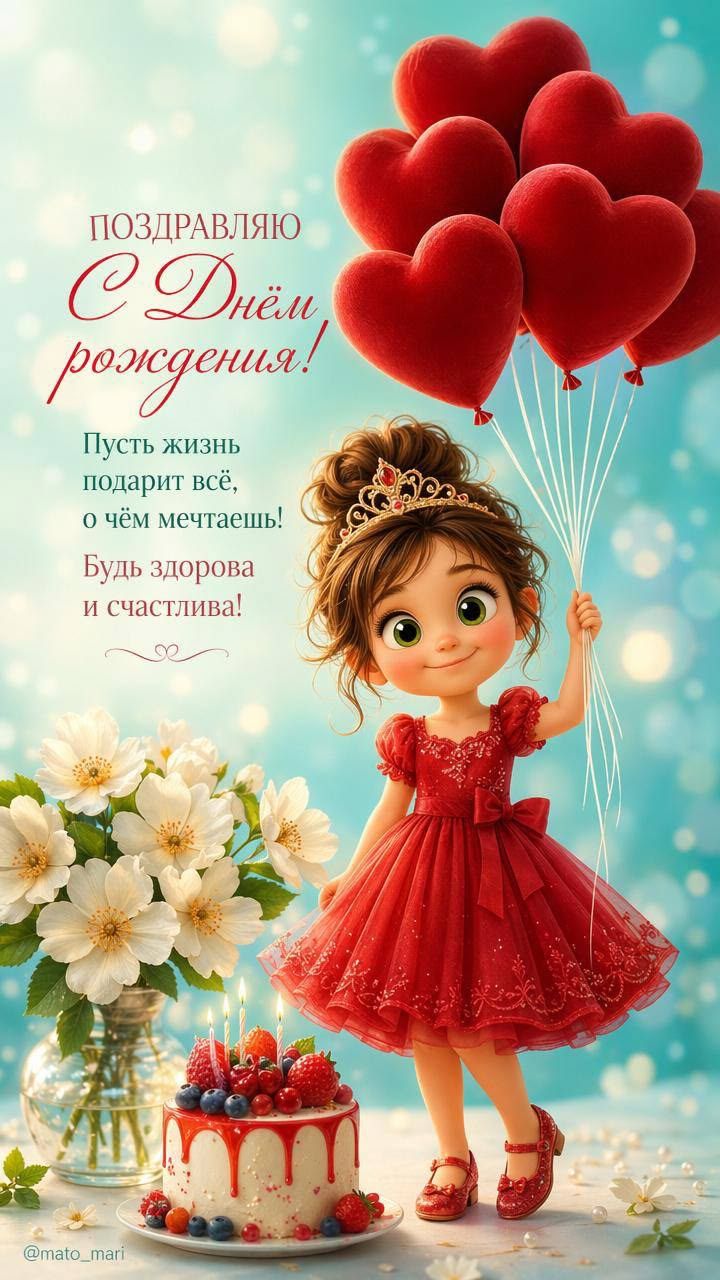 Внученька, с днем рождения! Ты — наша радость и гордость 💖