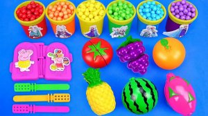 Увлекательное видео «Как сделать фруктовое мороженое в Playdoh. Резка шариков и лака для н