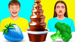 Шоколадный Фонтан Челлендж # Фантастические Лайфхаки с Едой c