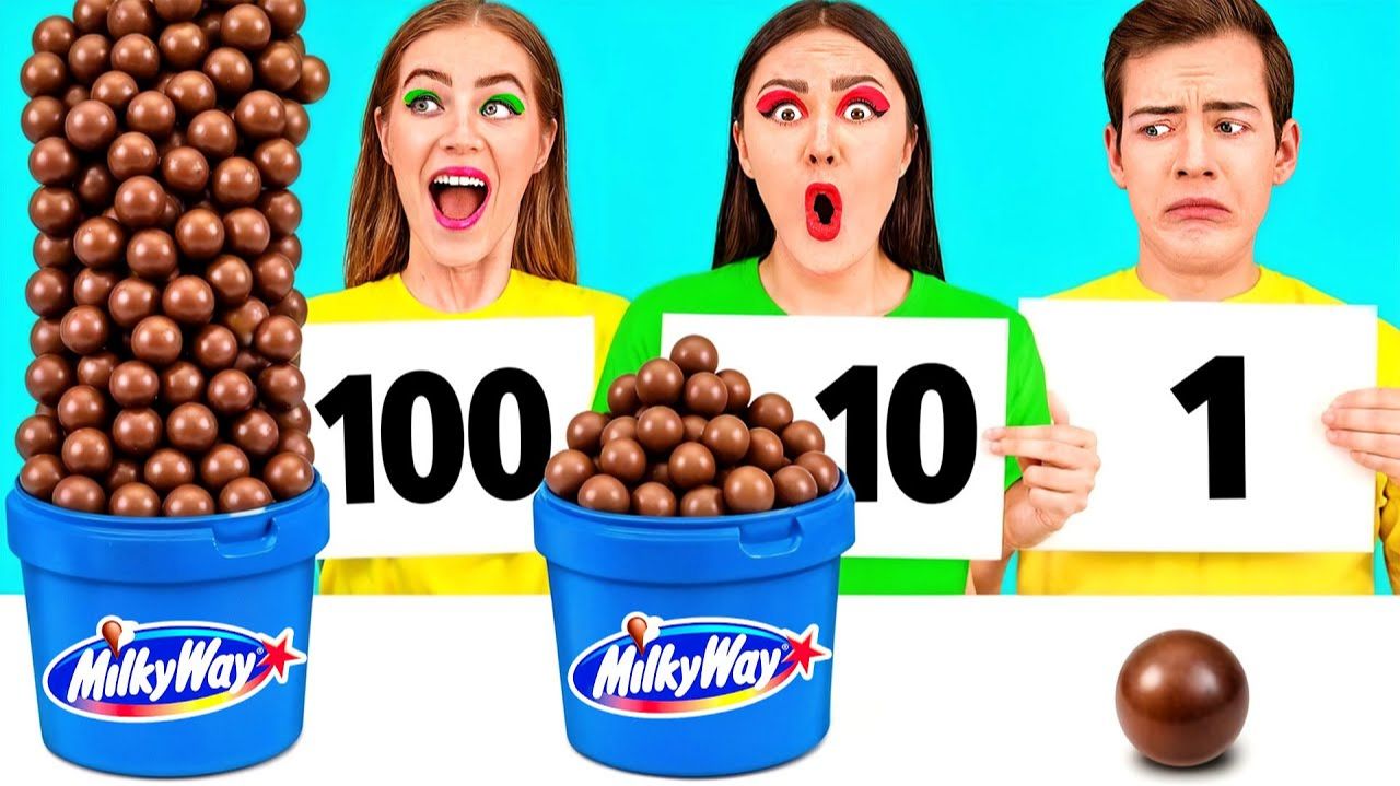 100 Слоев Еды Челлендж # Смешные Кулинарные Трюки