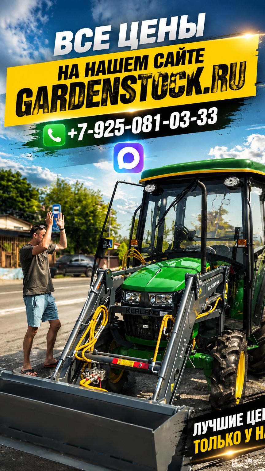 Супер крутой комплект комунальной машины на базе трактора ДЖОНДИР #gardenstock #минитрактор #трактор