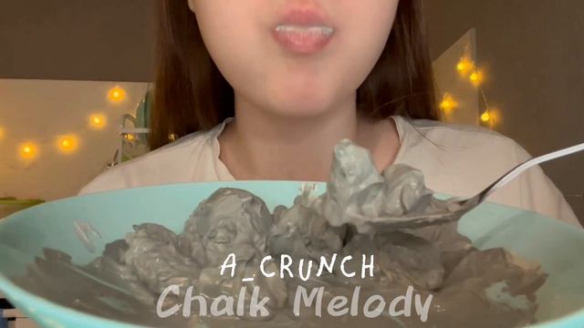 Chalk Melody/мел Халва в пасте из Голубой узбечки 🫐🥛 /ASMR 🔥