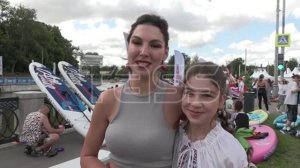Фестиваль сапсерфинга «Яуза Фест» в Москве