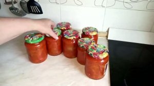Заготовки на зиму.Рецепт лечо с томатной пастой (можно добавлять морковку) на любителя.
