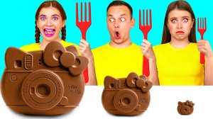 Большая, Средняя или Маленькая Тарелка Челлендж # Эпичные Кулинарные Лайфхаки от TeenTeam Chall