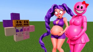 Поппи Плейтайм Лили Лавбрейдс и Ловити беременны 🤰 Аддон в Майнкрафт ПЕ 🪻